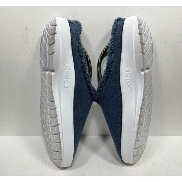 Oofos OOCoozie Blue Lined Recovery Mule Men’s Size 11 Shoes Slip On - Picture 5 of 7